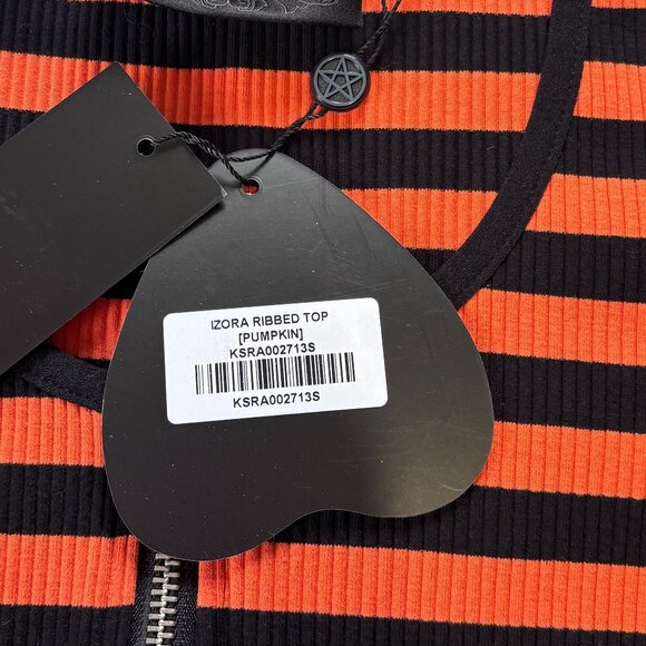 🎃 Killstar Izora Pumpkin Ribbed L/S Top 🎃 - Picture 4 of 5